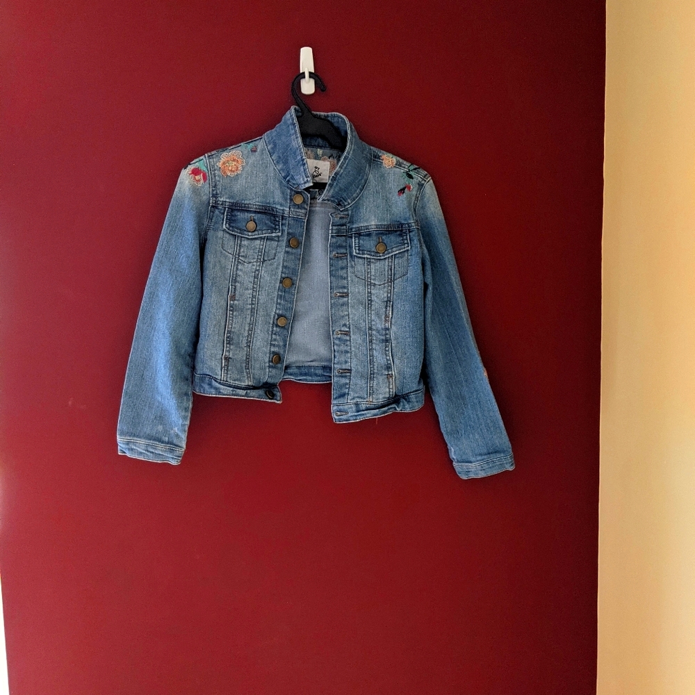 Floral Jean Jacket for Girl size 7/8